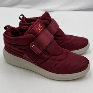 Ryka Women's Ascend Puff Sneaker Booties in Red | Size 10M